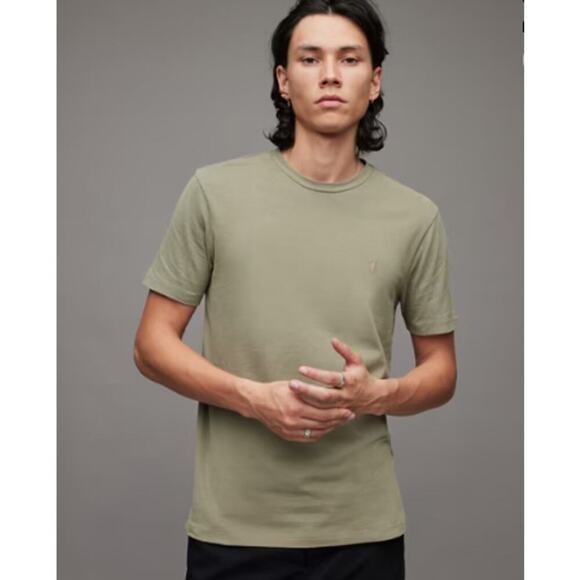 ALLSAINTS Brace Contrast Brushed Cotton T-Shirt sz  XXL - Picture 1 of 7
